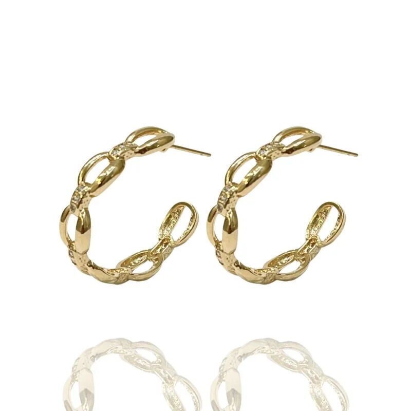 Brinco Argola Avella Elos Esplendor Dourado