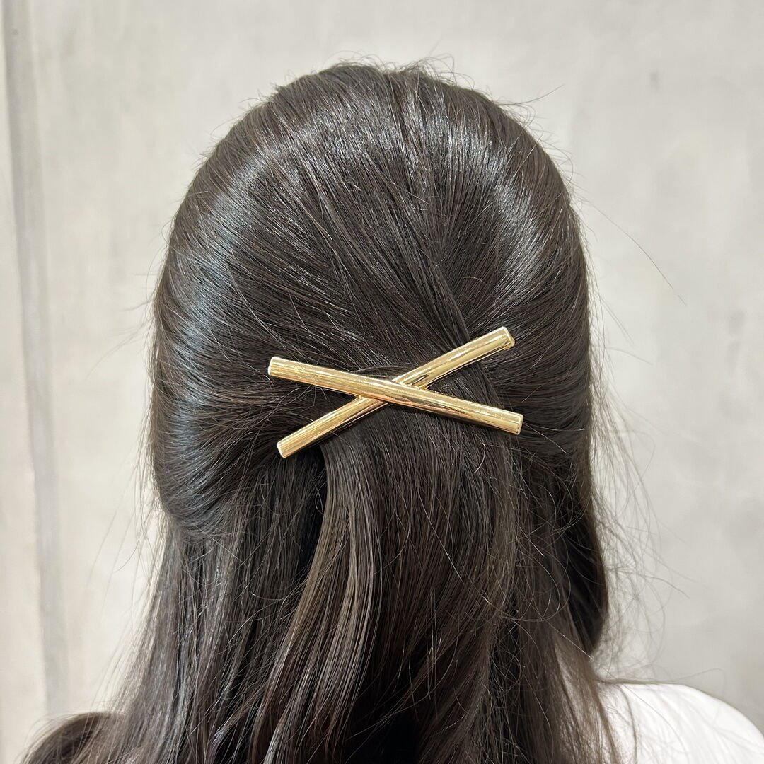 Hair Pin X G Liso Dourado