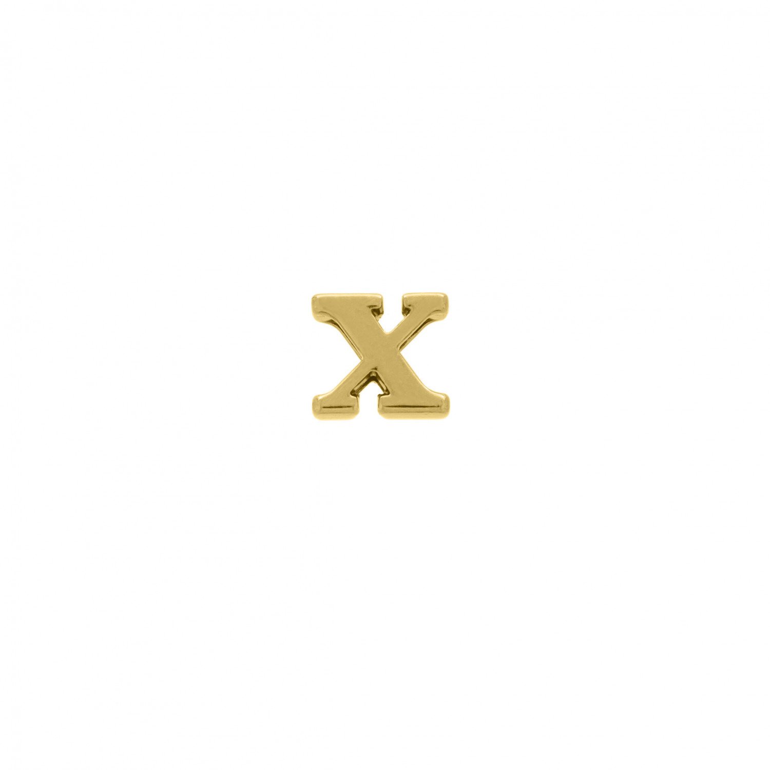 Passador Letra X Dourada
