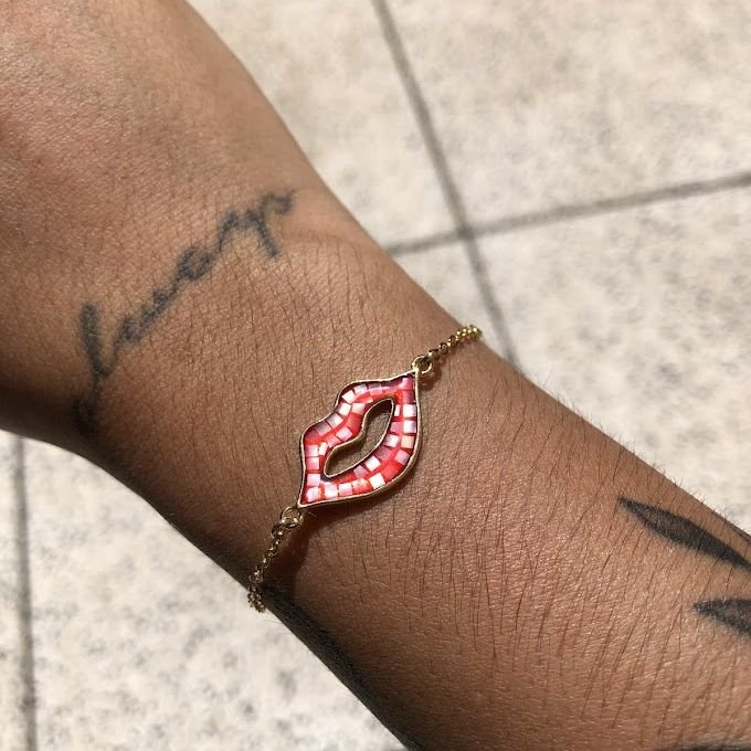Pulseira Boca Rosa Abalone