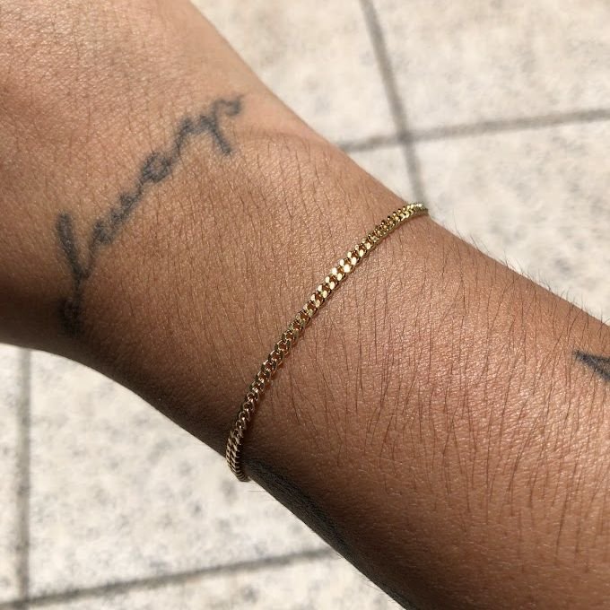 Pulseira Micro Grumet Lisa Dourada