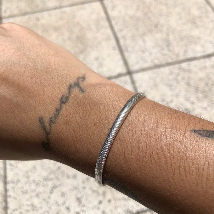 Pulseira Lacraia 4mm 2024/2 Lisa Prateada
